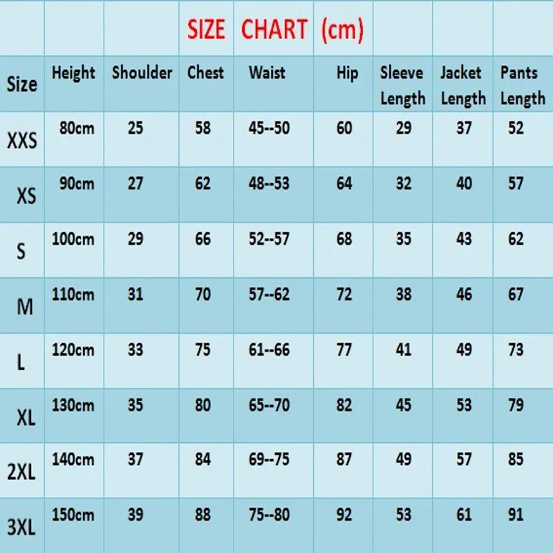 Child size