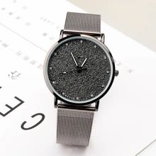 New Luxury Men’s Watch Women’s Ultra Thin Stainless Steel Fashion Casual Watch Female Male Wristwatch Lovers Watch