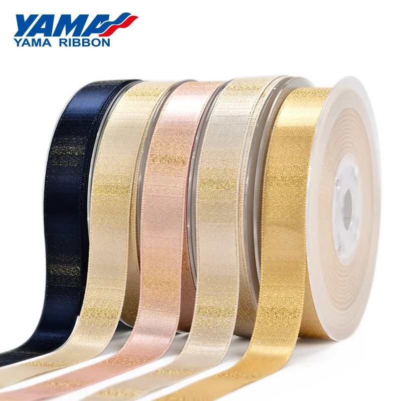 

YAMA Ombre Gold Purl Ribbon 9mm 16mm 25mm 38mm 100yards/roll 3/8" 5/8/' 1" 1.5" inch Fashion Ribbons Gifts Crafts Wedding Dress