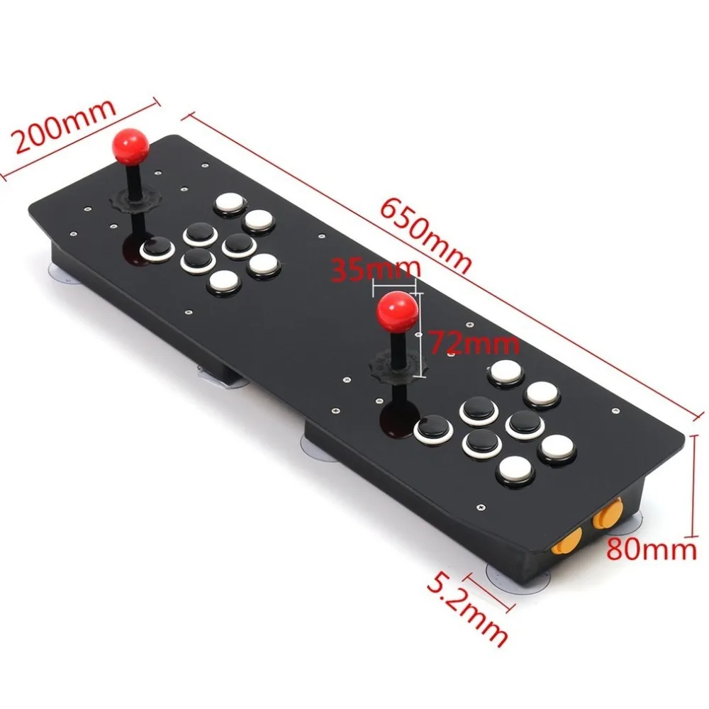 Video Game Joystick Controller double Arcade Stick Gamepad for Windows PC USB Ergonomic Design Enjoy Fun Game Video Game Joystick Controller double Arcade Stick Gamepad for Windows PC USB Ergonomic Design Enjoy Fun Game