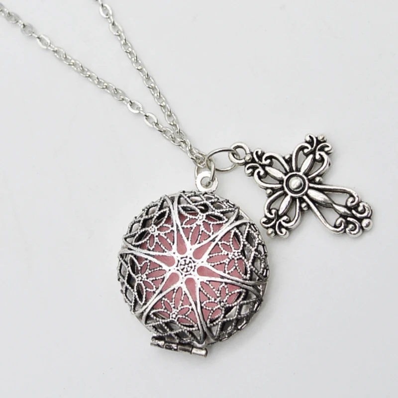 Buy 10pcs Cross Diffuser Necklace Essential Oil Diffuser Necklace Aromatherapy