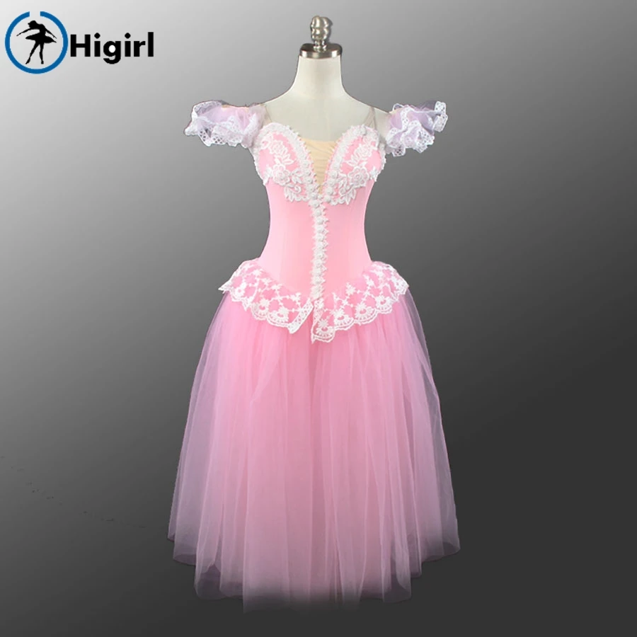 pink giselle ballet tutu dress pink professional ballet tutus ballerina dress kids giselle ballet costumes for girlsB002