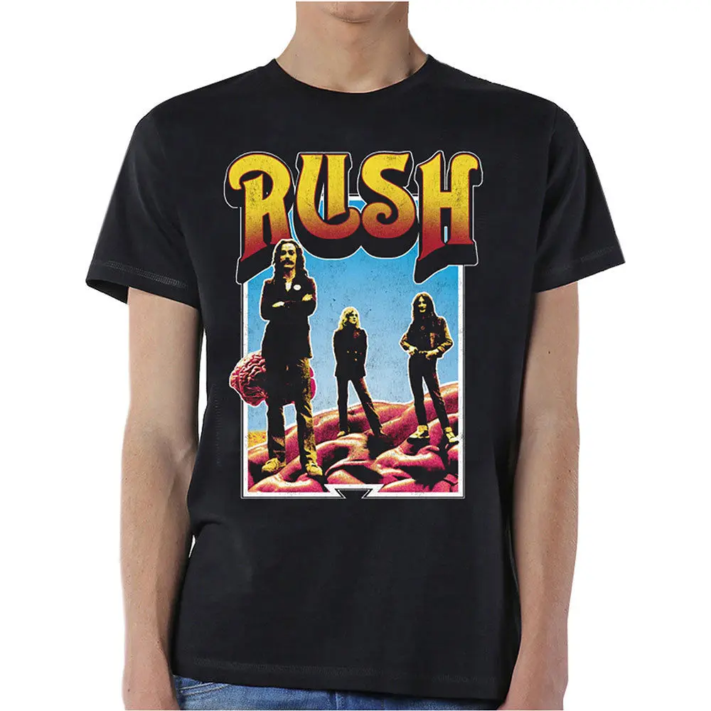 Rush Band Profile Alex Lifeson Rock Official Tee T Shirt Mens Shirt
