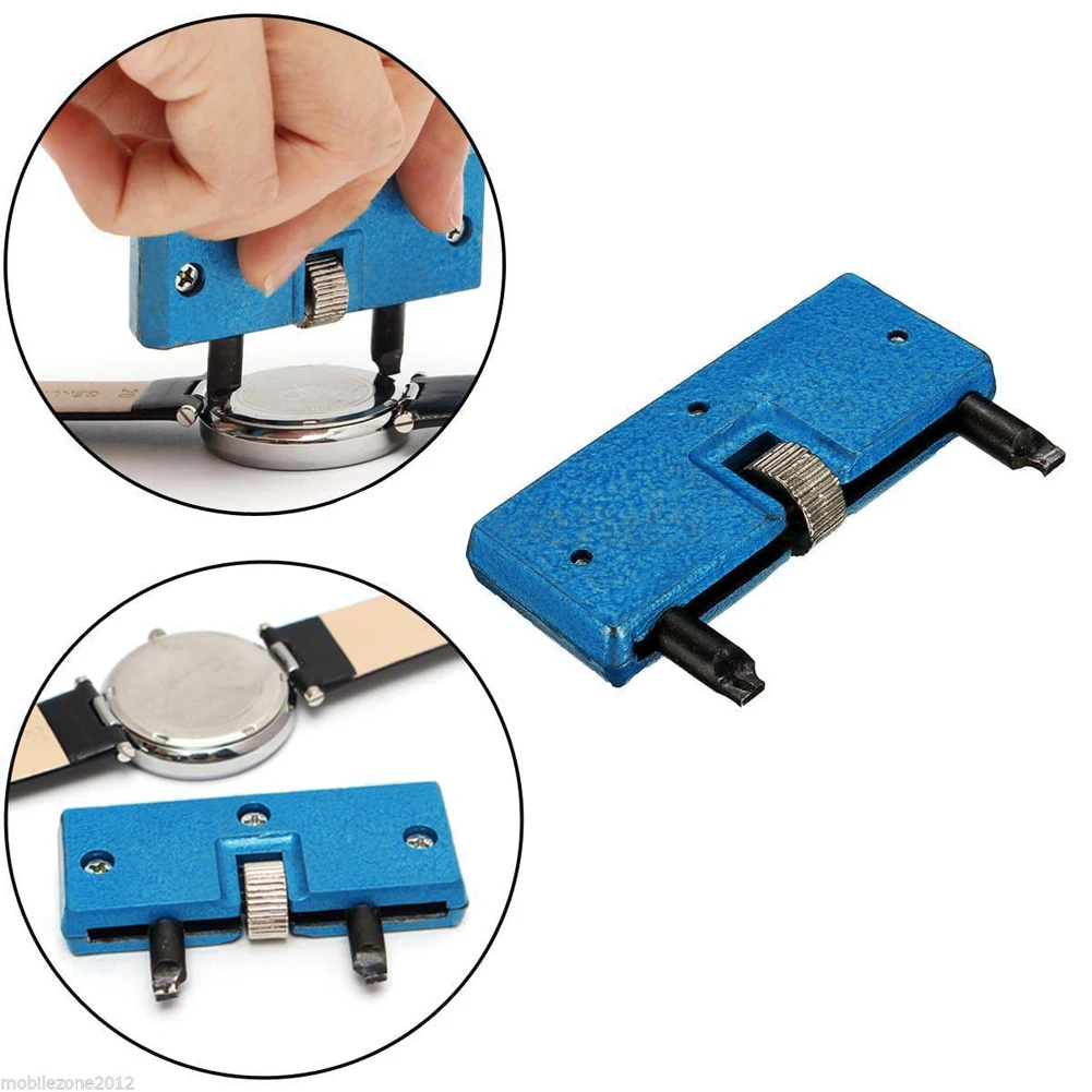 

Adjustable Watch Back Case Remover Opener Watchmaker Cover Screw Repair Tool Kit Battery Change Opening Watch Back Rotary Tool