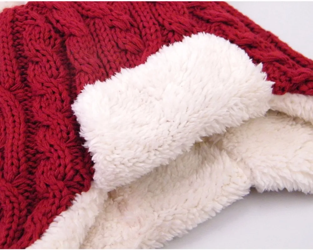 Maylisacc/красная Детская зимняя теплая вязаная шапка с шарфом, Новое поступление для девочек и мальчиков, спортивные шарфы с шапочкой