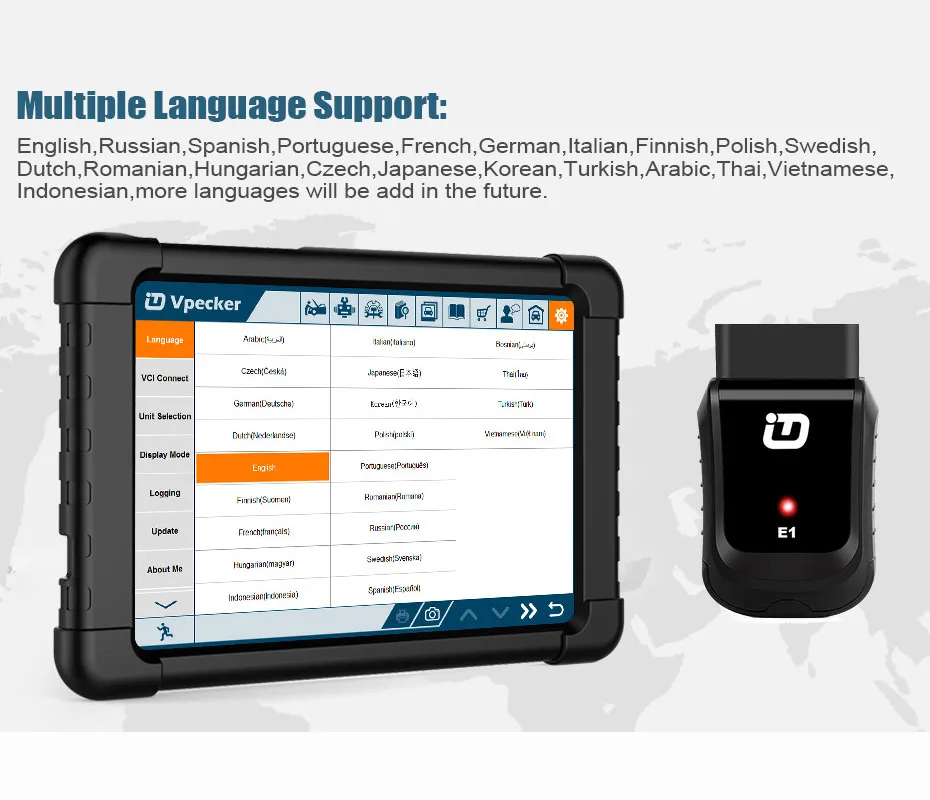 Vpecker E1 OBD2 wi fi сканер ODB автомобильный диагностический инструмент планшета OBD