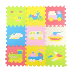 9 шт Детская палатка для животных коврик мягкий пены EVA пол головоломки блокирование коврики для детей ясельного возраста Multi Цвет