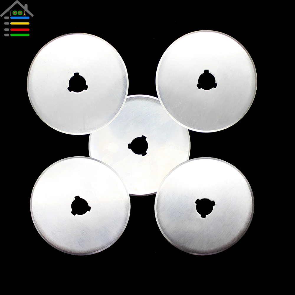 

5pc 60mm Rotary Cutter Blades Fabric Paper Circular Cut Patchwork Leather Craft Refill Replacement Blade for Olfa Fiskar