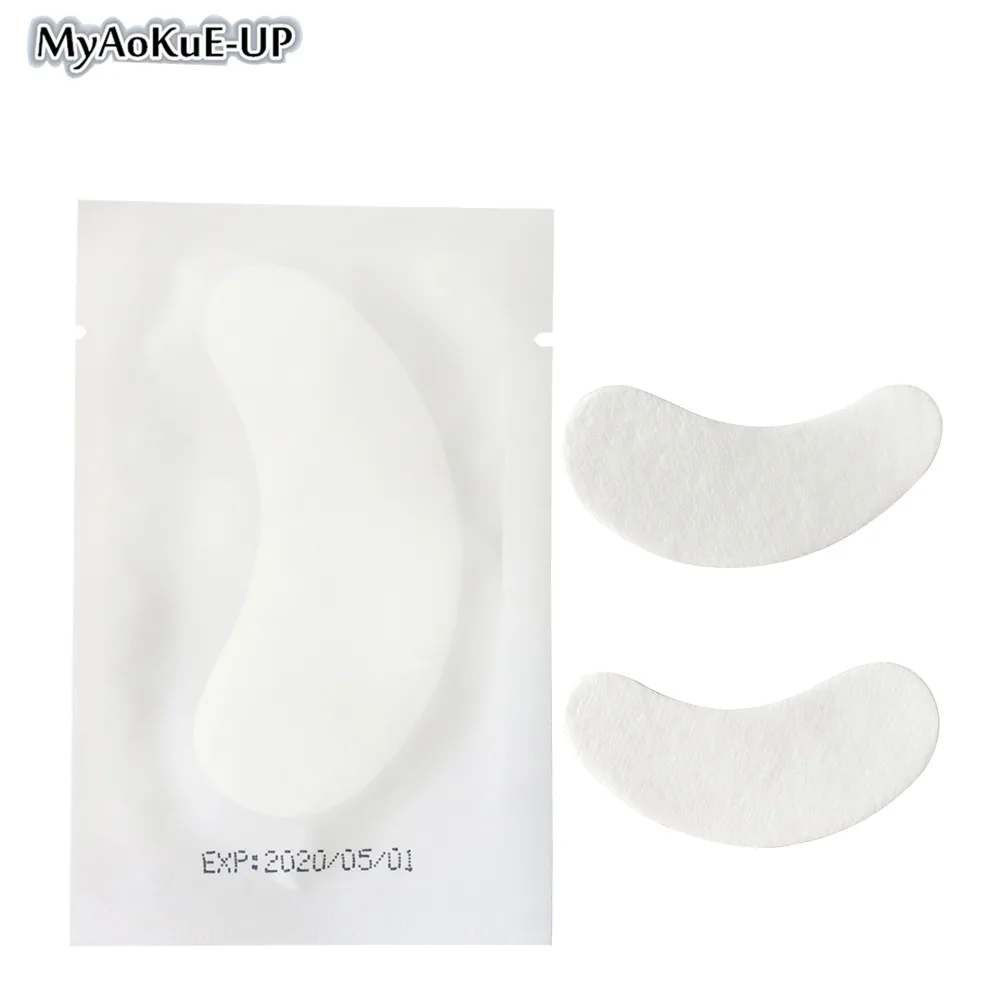

50pair Transparent Eyelash Patch Paper Patches Lint Free Under Eyes Pads Eyelashes Extension Tips Sticker Wraps Eyes Pad