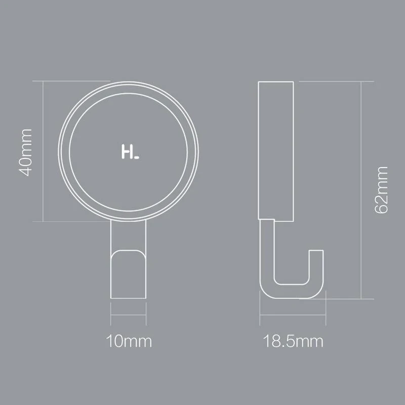 Крючок Xiaomi smart Mihome Happy Life белый 6 шт. подходит для ванной спальни кухни стен
