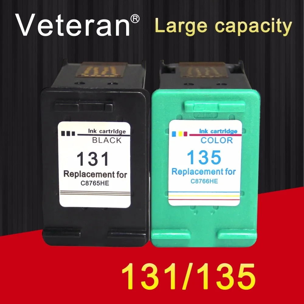 

Veteran Ink cartridge 131 135 Replacement for hp131 hp135 HP deskjet 5743 Photosmart C3100 C3183 C3150 C3180 PSC1500 1510 1513