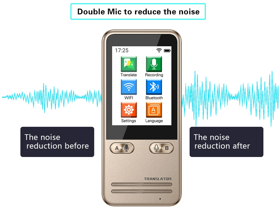 XYCING W6 43 Languages WIFI Smart Voice Translator Device, Record Translator, Chinese and English Offline Translator XYCING W6 43 Languages WIFI Smart Voice Translator Device, Record Translator, Chinese and English Offline Translator