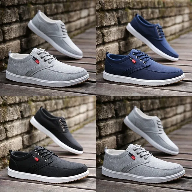 Wild Cloth Shoes Man With Men Low Top Shoes Youth Canvas Men Sneakers Flat Skate Vogue Sports Walking
