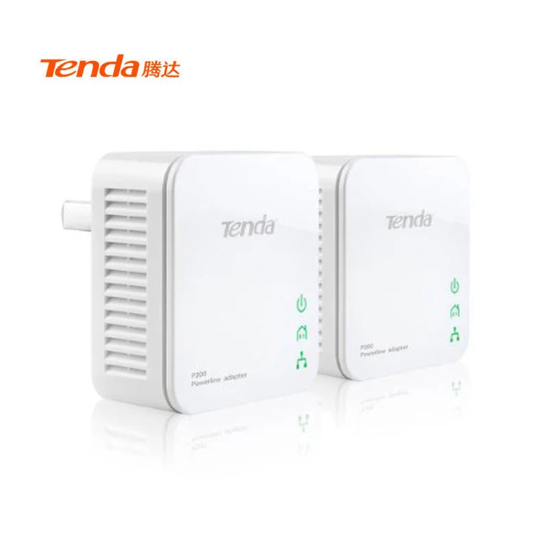 

Tenda P202 AV200 Mini Powerline Adapter Network Starter Kit up to 200Mbps 1 Pair for Router Home