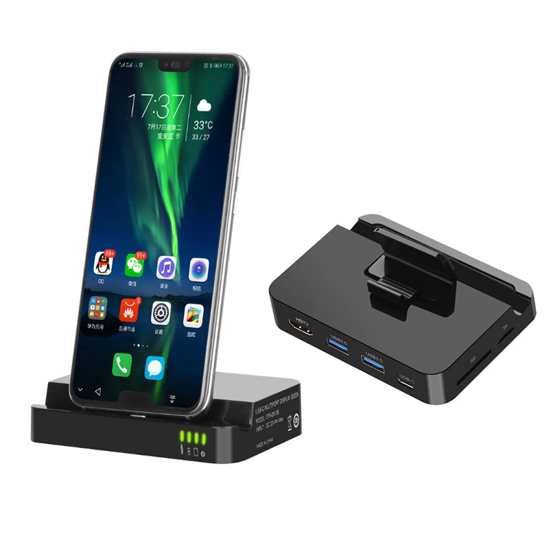  Ype-c expansion dock For Huawei mate10 P20 mobile phone to hdmi/SD/TF mobile phone base converter