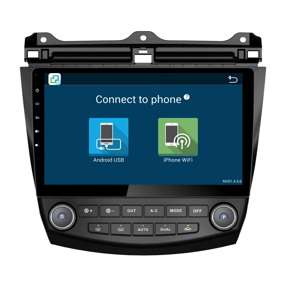 Top Nedehe Android 8.1 Quad core 10.1 inch for Honda accord 2003 2004 2005-2007 car radio dvd gps navigation steering wheel control 4