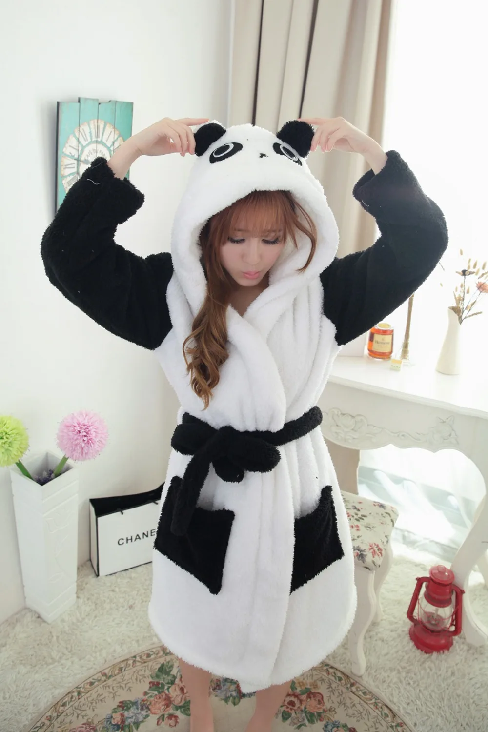 New Animal Pajamas plush robe 2015 Kung Fu Panda Pajamas Sleepsuit