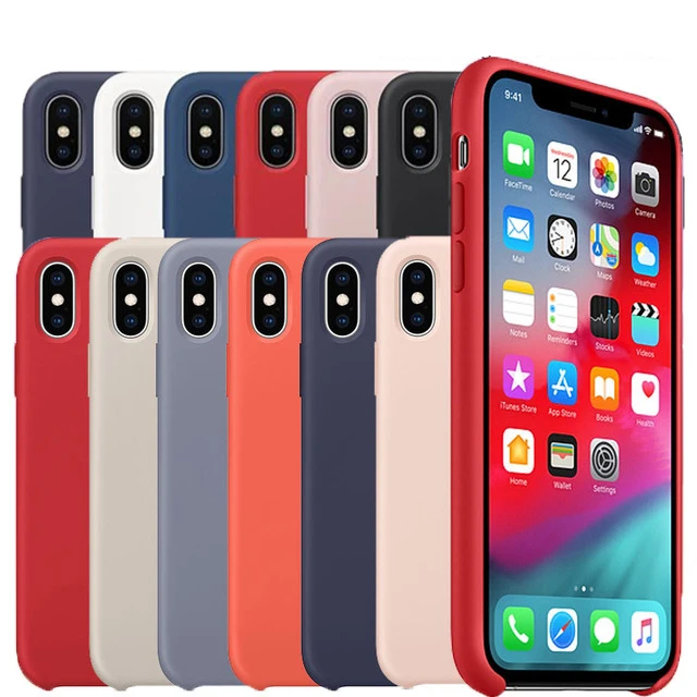 Силиконовый чехол для iPhone 8 Plus 6 S 7 X XR роскошный жидкий телефон Мягкий ТПУ задняя