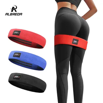 

ALBREDA Men&women Hip Resistance Bands Booty Leg Exercise Elastic Bands For gym Yoga Stretching Training Fitness Workout FE347
