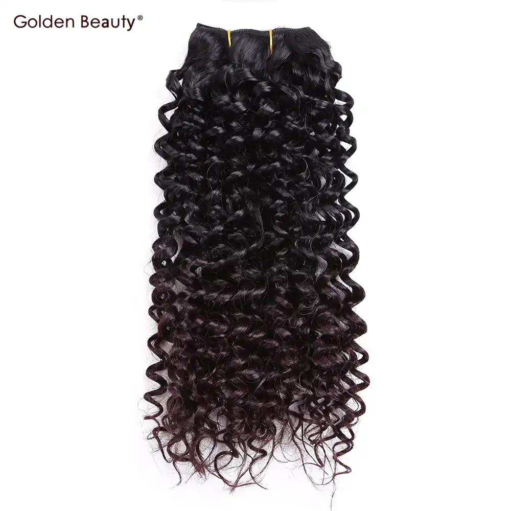 Jerry Curl Weave Ombre Synthetic Braiding Hair Sew In Hair