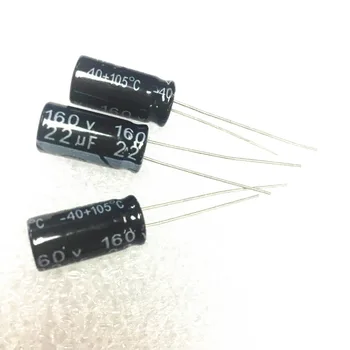 

100pcs/Lot 22UF 160V 10*16mm 160V 22UF Electrolytic Capacitor Free Shipping