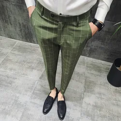 ICPANS British Style Dress Suit Pant Man 2019 New Plaid Suit Pant Men Brand Gentlemen Business Casual Work Pant Men Trousers ICPANS British Style Dress Suit Pant Man 2019 New Plaid Suit Pant Men Brand Gentlemen Business Casual Work Pant Men Trousers