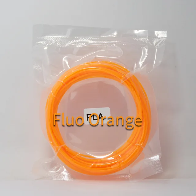 Glow orange Пластик для 3d ручки 10 метров PLA 1,75 мм 3d Принтер Нити печатные материалы экструдер аксессуары Запчасти прозрачный белый дерево - Цвет: Glow orange
