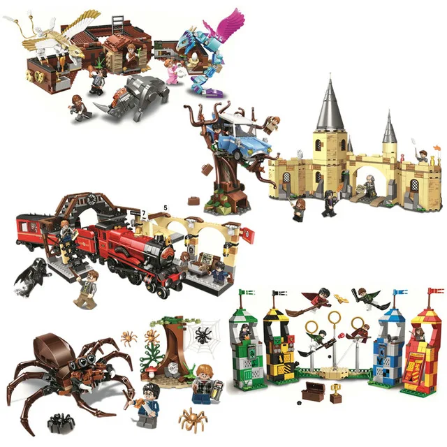 

Harry Movie Potter Sets 16052 16054 16055 16028 Compatible With Legoing Model Building Kits Castle Hall Blocks Bricks Toys