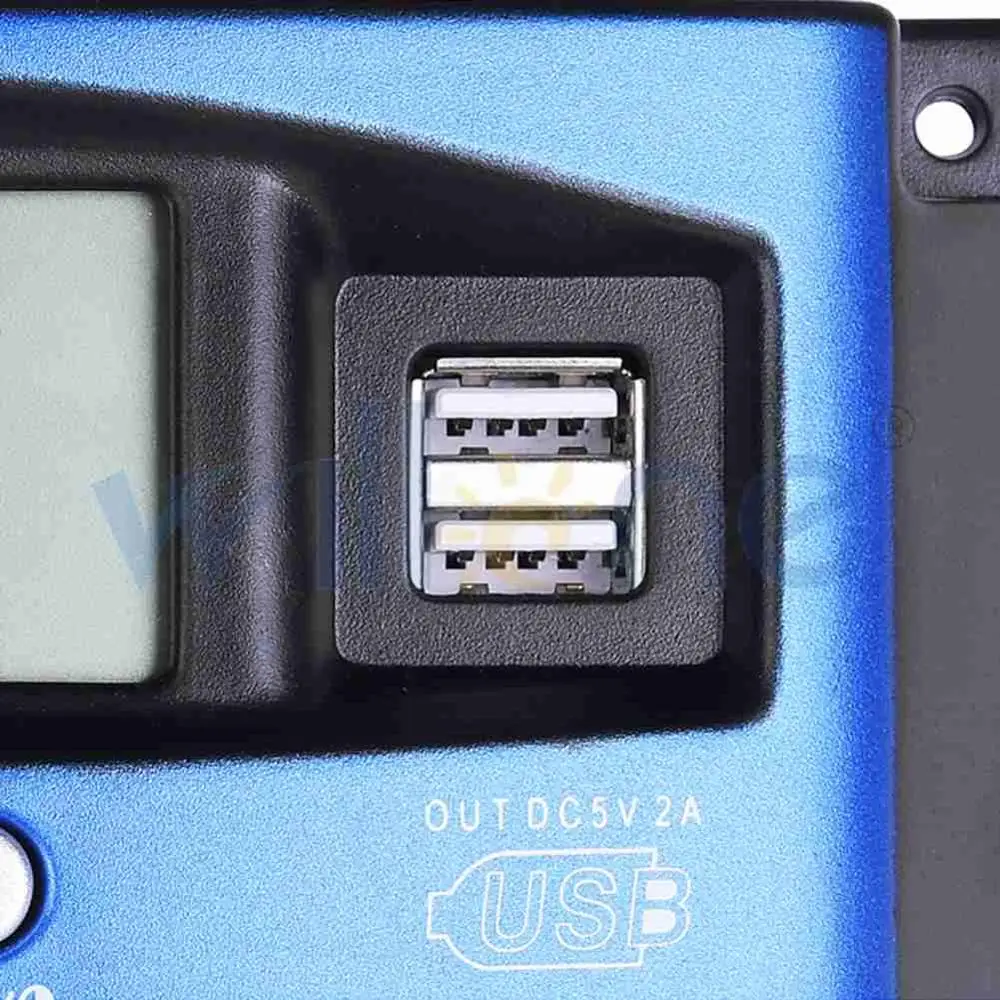 Контроллер заряда солнечной батареи с двойным USB 100 А/60 А/50 а/40А/30 а выходом 5 В 12/24 в