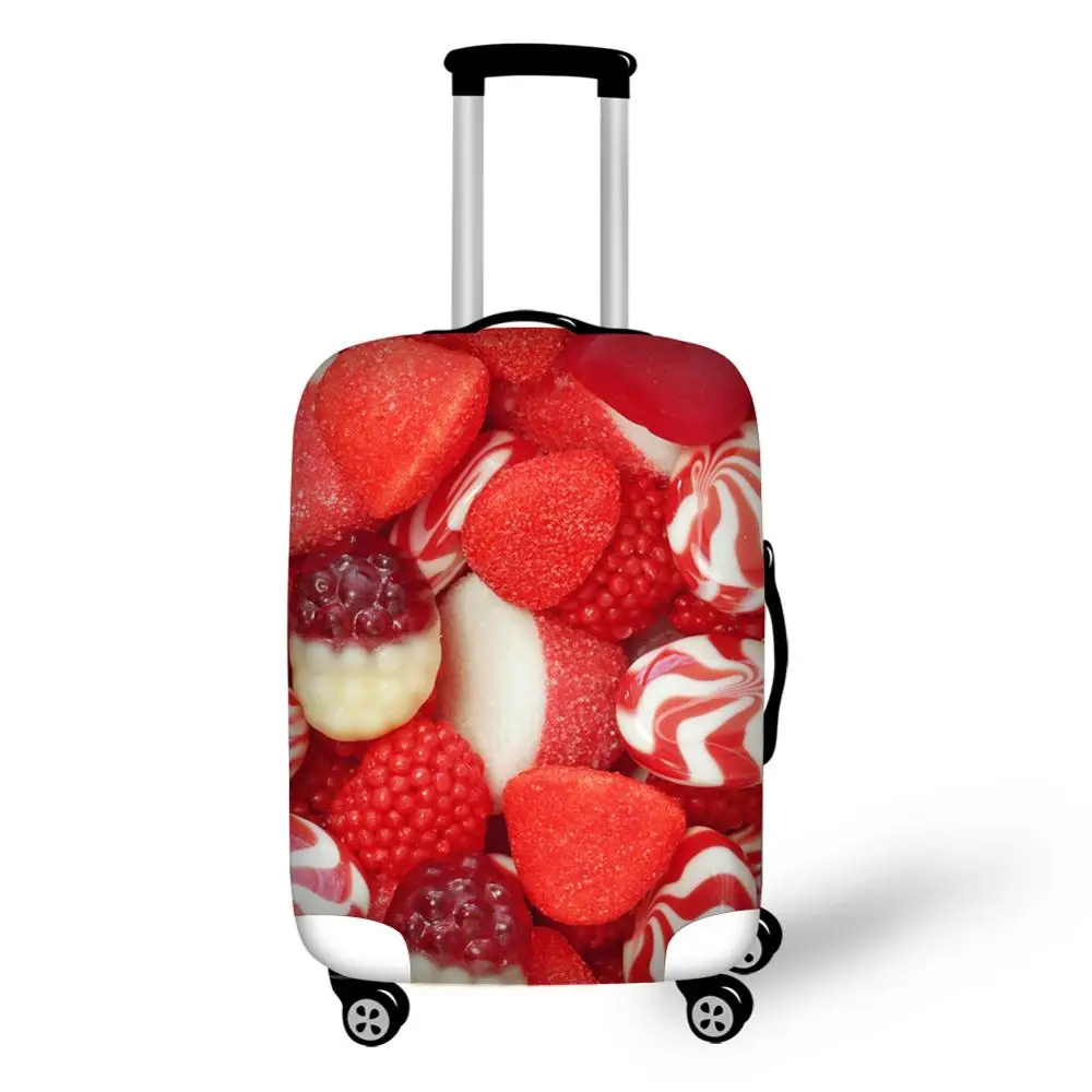 Чехол для чемодана Чехол чемодан багажа защитные чехлы дорожные аксессуары 3D Красочные леденцы костюм на молнии 18-30 дюймов - Цвет: 2204