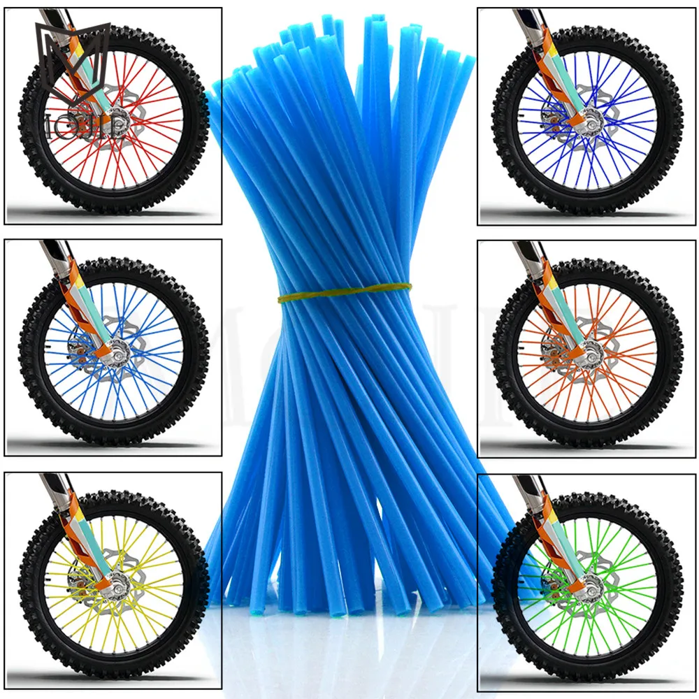

Motorcycle Wheel Rim Spoke Skins Covers Wrap Tubes Decor For Yamaha YZ 80 85 125 250 426 450 250F 250X 250FX 426F 450F F X FX