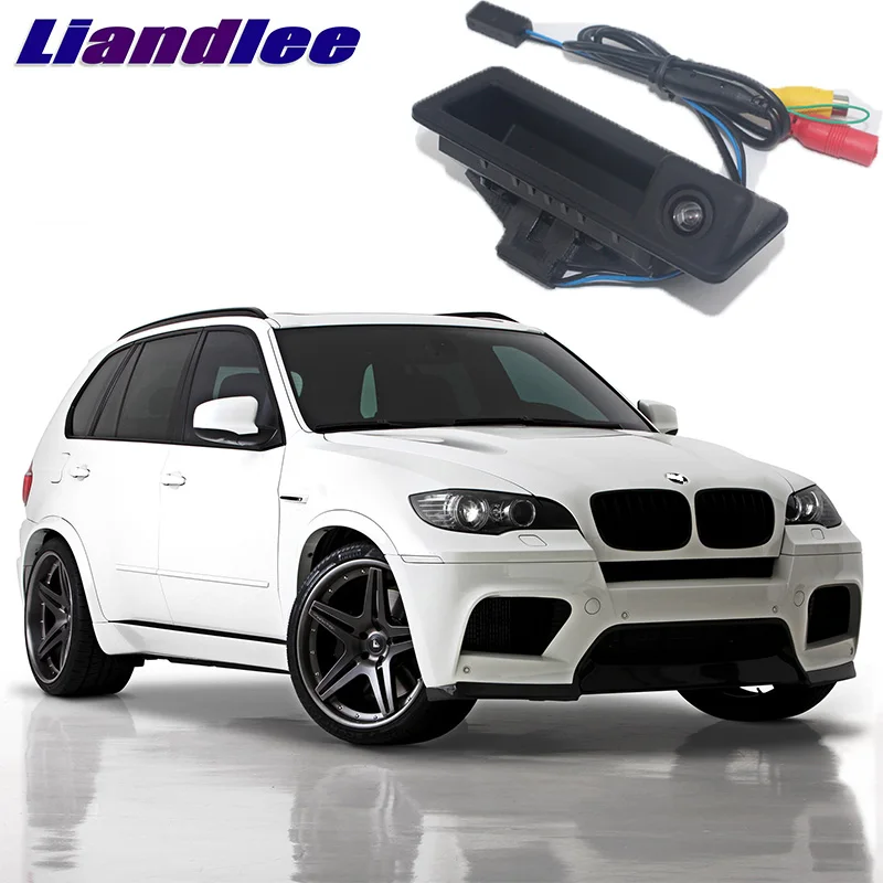 LiandLee Автомобильная камера заднего вида с ручкой багажника для BMW X5 E70 2006 ~ 2013|trunk
