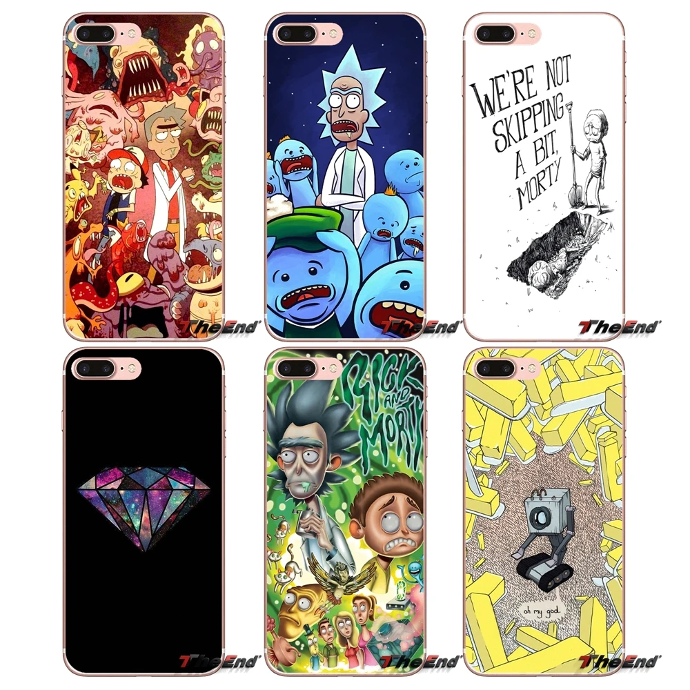 

For Samsung Galaxy S9 Plus Note 8 One Plus oneplus 5T Meizu M5s LG V30 HTC U11 Rick And Morty funny guys Soft Phone Cover