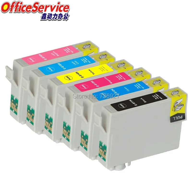 

3Sets Compatible Ink Cartridge T0811N to T0816N For Epson Stylus Photo RX690 RX1410 TX650 TX700W TX710W TX800FW TX810FW printer