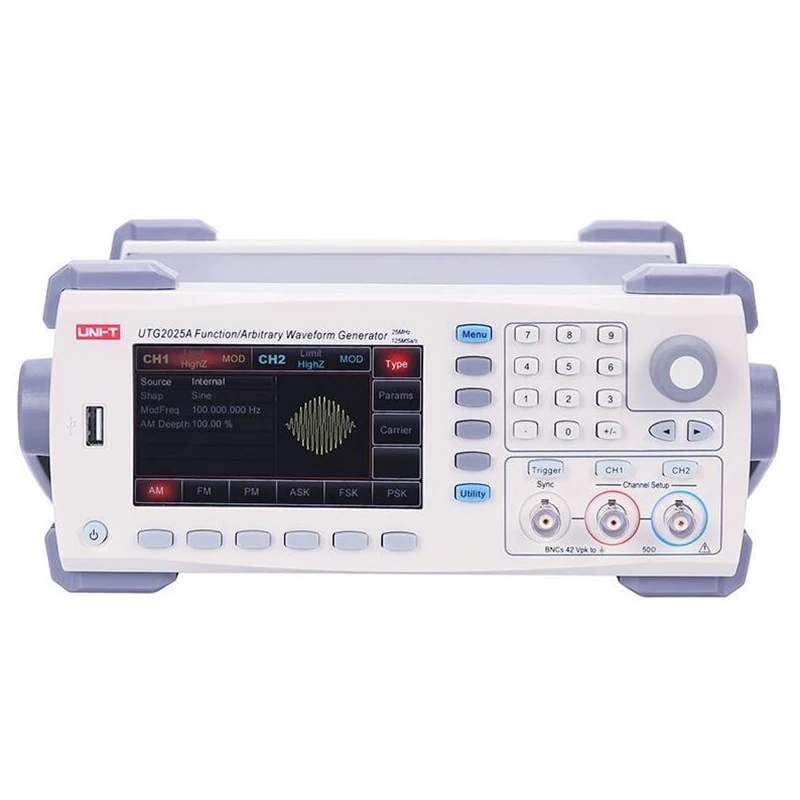 

UNI-T UTG2025A Digital Signal Generator 2 Channels DDS Function Generator Arbitrary Waveform/Pulse Frequency Meter 14Bits 25MHz