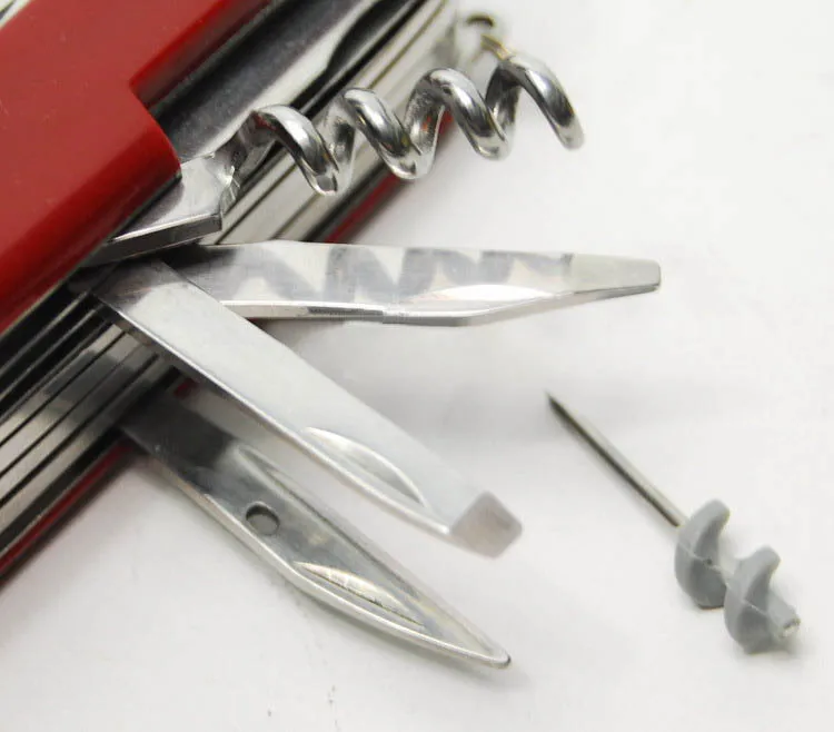 Multi-Functional Swiss 91mm Folding Knife Stainless Steel Multi Tool Army Knives Pocket Hunting Out