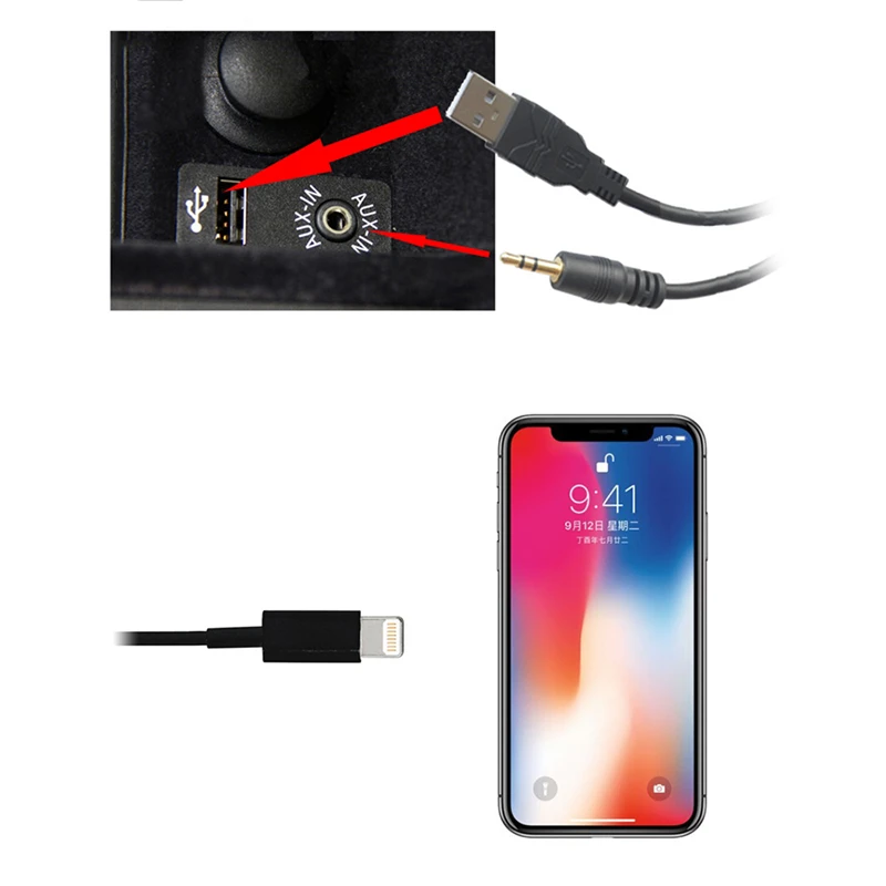 1 шт. автомобильный адаптер для iPod iPhone 7/7plus/8/8plus/X/XR/XS MAX|Кабели адаптеры и разъемы| |