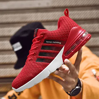 

Men Running Shoes Breathable Air Mesh Cushion Male Sneakers Lightweight Jogging Walking Athletics Trainers Outdoor Sports Shoes