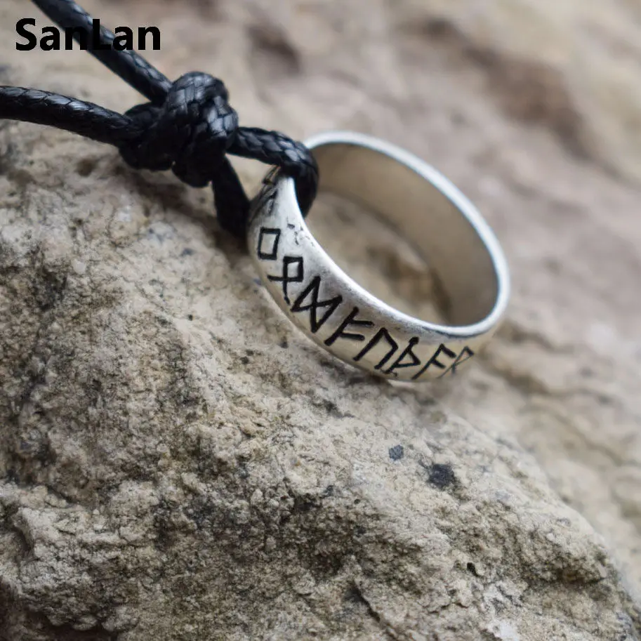 SanLan 12 шт. оптовая продажа напрямую с фабрики руны амулет викинга Runic