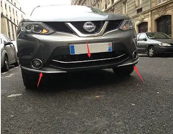 

Front Bottom Grille + Bumper corner protection trim for Nissan Qashqai 2014 2015