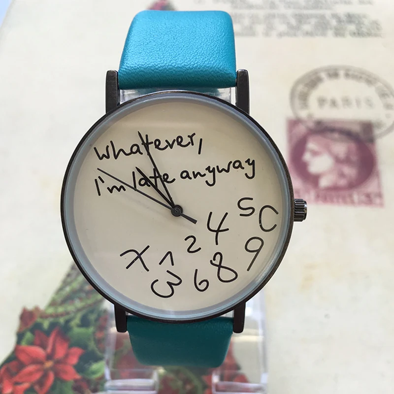 New 2018 Popular Women Casual Watch ladies Leather Luxury Watches Woman Sport Quartz Wristwatch simple female Clock Hours black