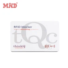 Стандартный размер кредитной карты RFID блокирующая карта