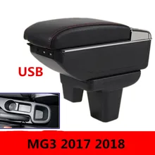 Per MorrisGaragesMG3 mg3 box bracciolo centrale casella dei contenuti Negozio di supporto di tazza posacenere interno + 7USB 2017-2018