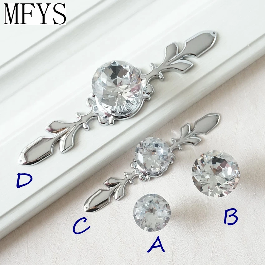 Cabinet Drawer Handles Knobs Crystal Glass Cupboard Pulls Dresser With Plate 1F Cabinet Drawer Handles Knobs Crystal Glass Cupboard Pulls Dresser With Plate 1F