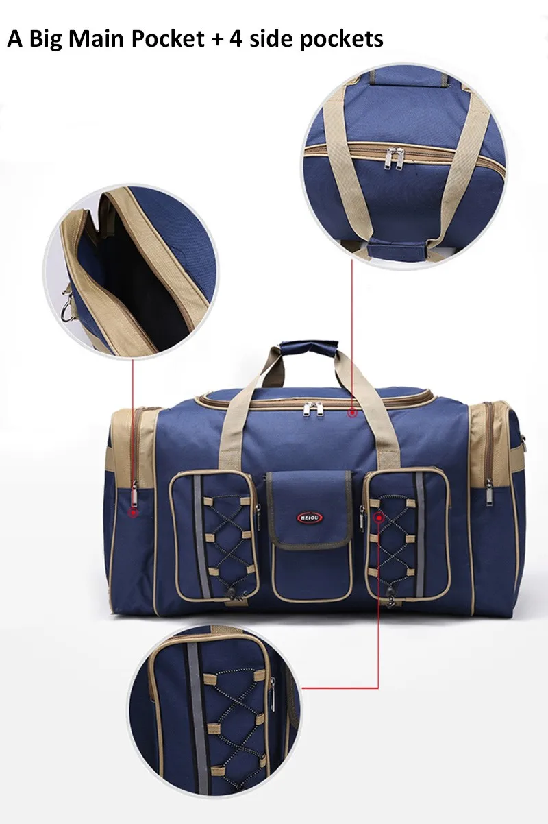 Темно-Синий Пользовательские Прочный Многофункциональный Путешествия Багаж Мешок Вещевой Мешок Поощрительный Подарок Мешок