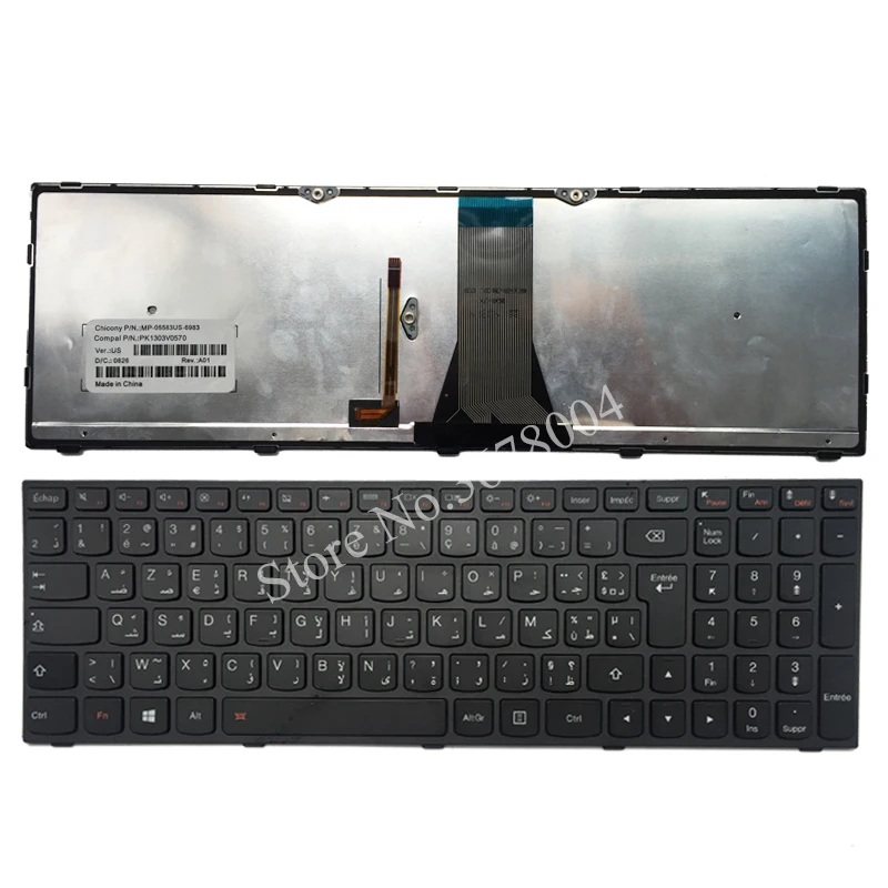 Новая клавиатура для ноутбука с французской подсветкой LenovoB50 30 40 70 детской