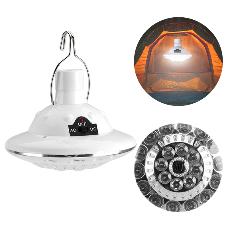 

22 LED Solar Light Outdoor Garden Light Outdoor Emergency Light Tent Lamp Camping Hanging Lamp With Remote Control Pure White