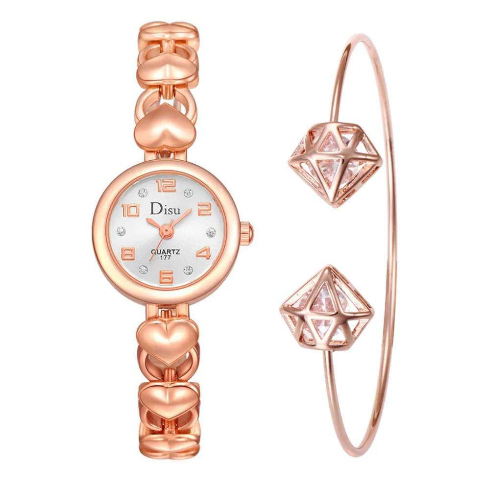 

Light Luxury Girl Temperament Watch Bracelet Set Chain Watch Birthday Gift 2019 Women Metal Strap Wristwatch Bracelet Quartz New