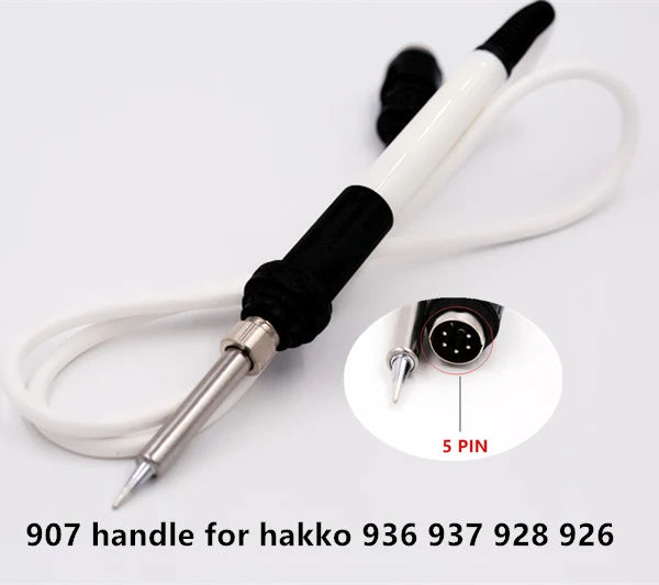 SZBFT высокое качество белый паяльник ручка для HAKKO 907 937 936 паяльная станция + 6 шт. паяльник Совет