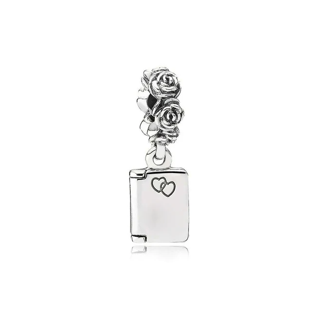 

Fanier 100% 925 Sterling Silver 1:1:791246 Note Dangle Original Charm From The Shape Of Valentine's Day Love Women Free Jewels